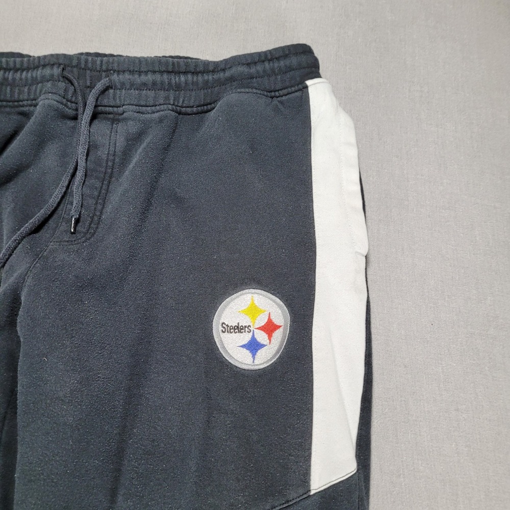 Vintage Pittsburgh Steelers Starter Sweatpants XXL 90's Fadded Black - Picture 2 of 12